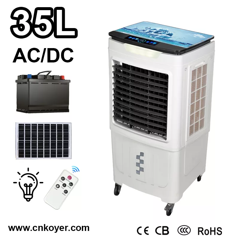 Ventilador refrigerador de ar solar portátil
