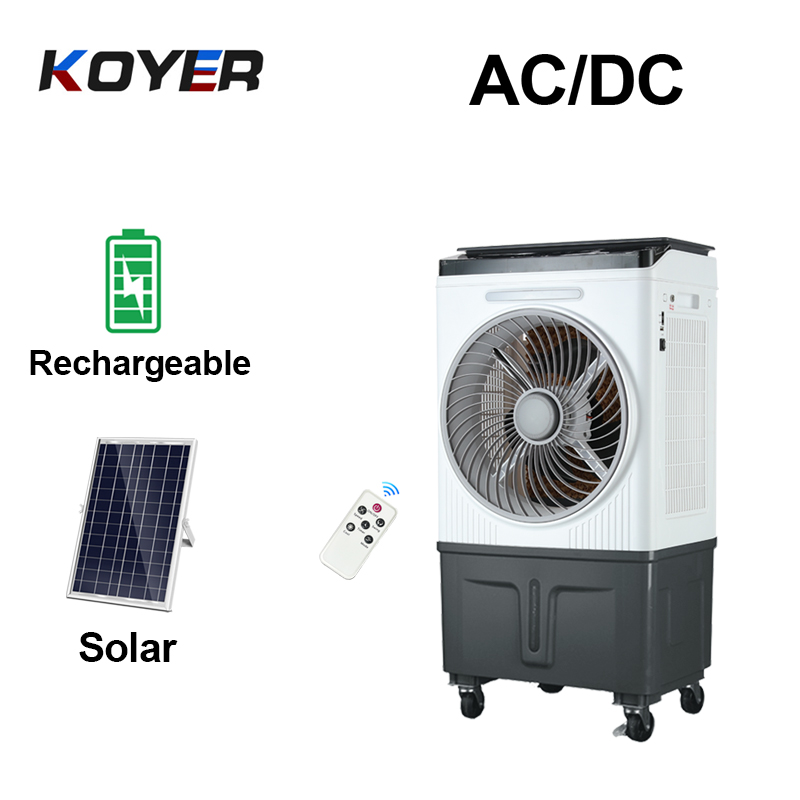 Ventilador refrigerador de ar recarregável solar